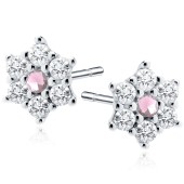 Cercei argint cu piatra roz DiAmanti Z1127ER_LP-DIA Cercei argint cu piatra roz DiAmanti Z1127ER_LP-DIA